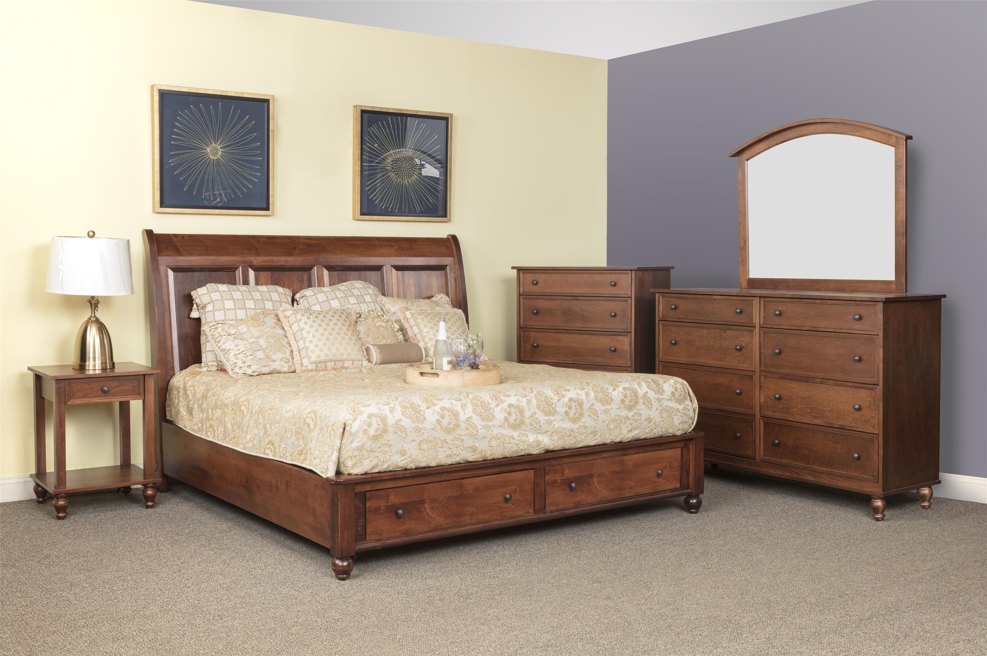 Wayside Custom Furniture Newport 5pc Queen Bedroom Group Wayside